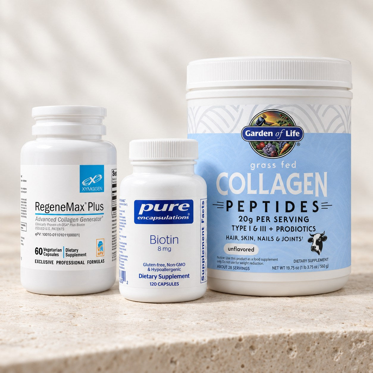 Illustrative product selection for Hair Growth Protocol