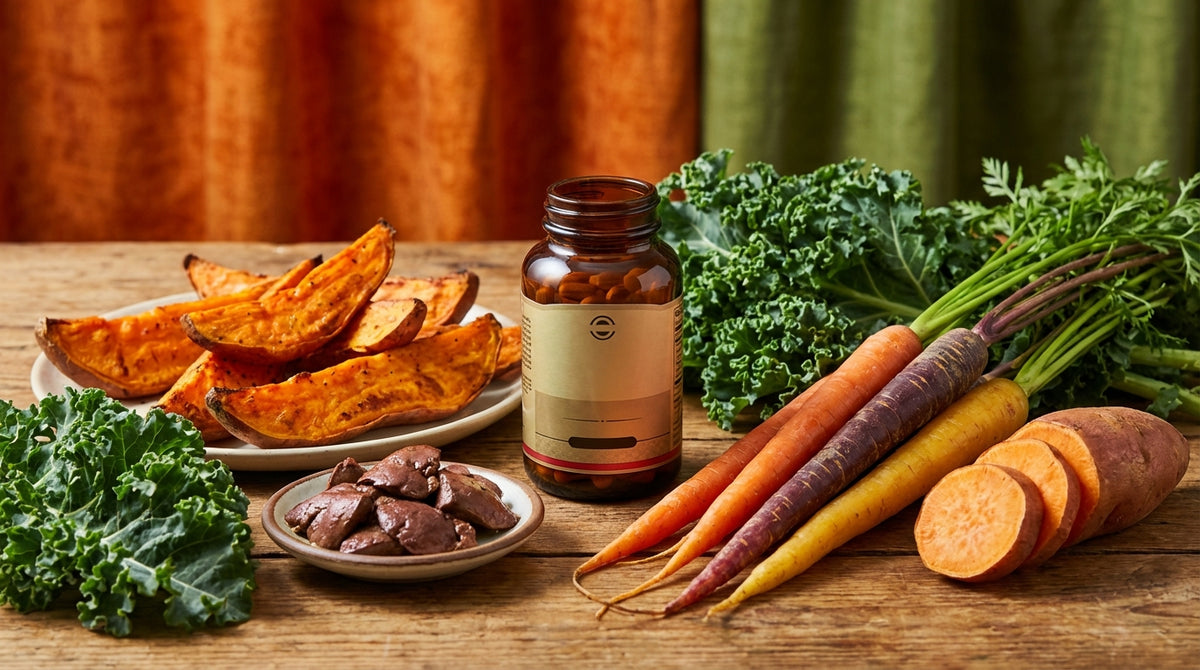 Vitamin A: Retinol, Beta-Carotene, and Why the Conversion Rate Matters