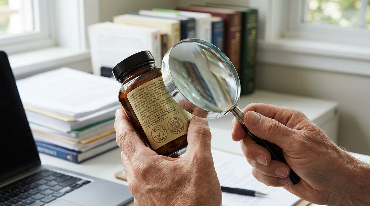 How to Read a Supplement Label: What USP, GMP, and Third-Party Testing Actually Mean