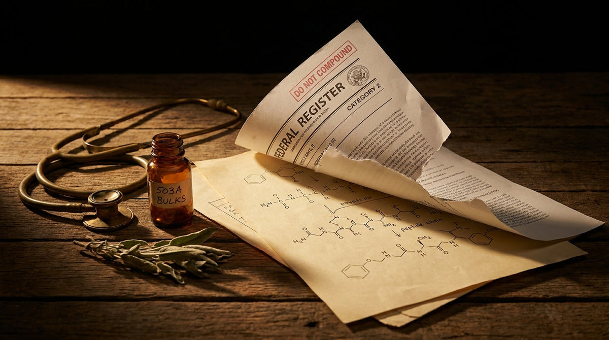 The FDA Just Reclassified 12 Peptides. Here's What Actually Changed.