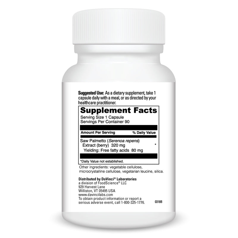 DaVinci Labs - Saw Palmetto 320mg
