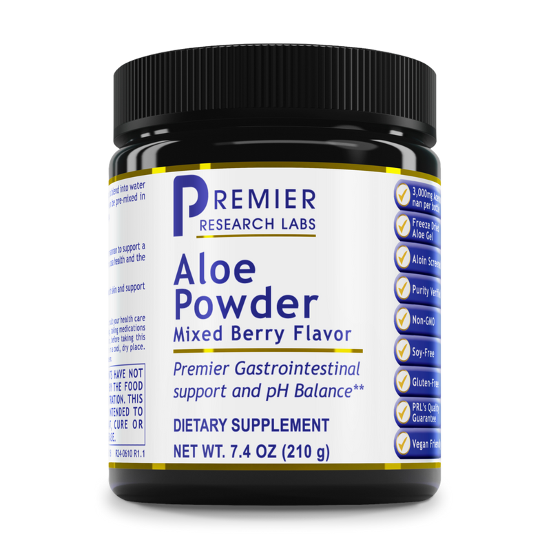Premier Research Labs - Premier Aloe Powder, Mixed Berry Flavor