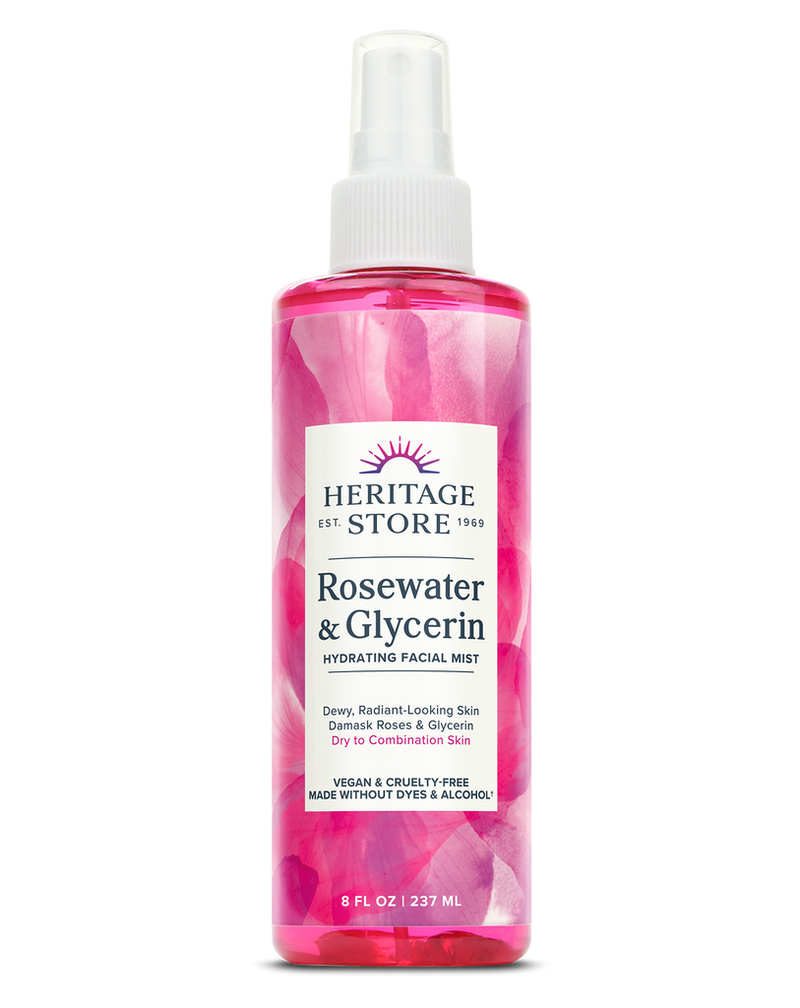 Heritage Store - Rosewater & Glycerin w/atomizer spray