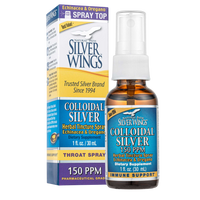 Natural Path Silver Wings - Colloidal Silver 150 PPM Herbal Spray, 1 fl oz