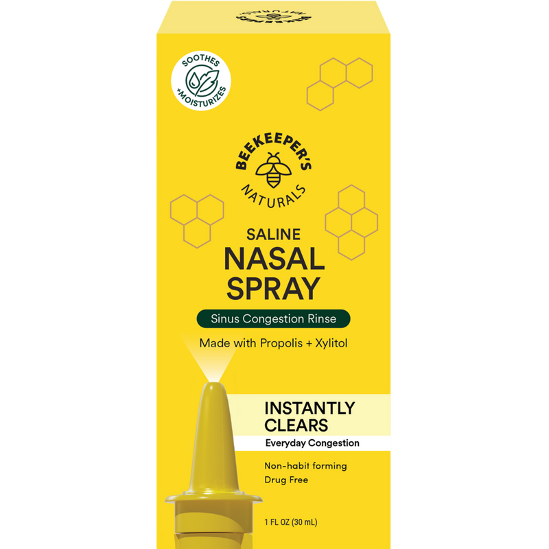 Beekeeper's Naturals - Propolis Nasal Spray - Sinus Congestion Support