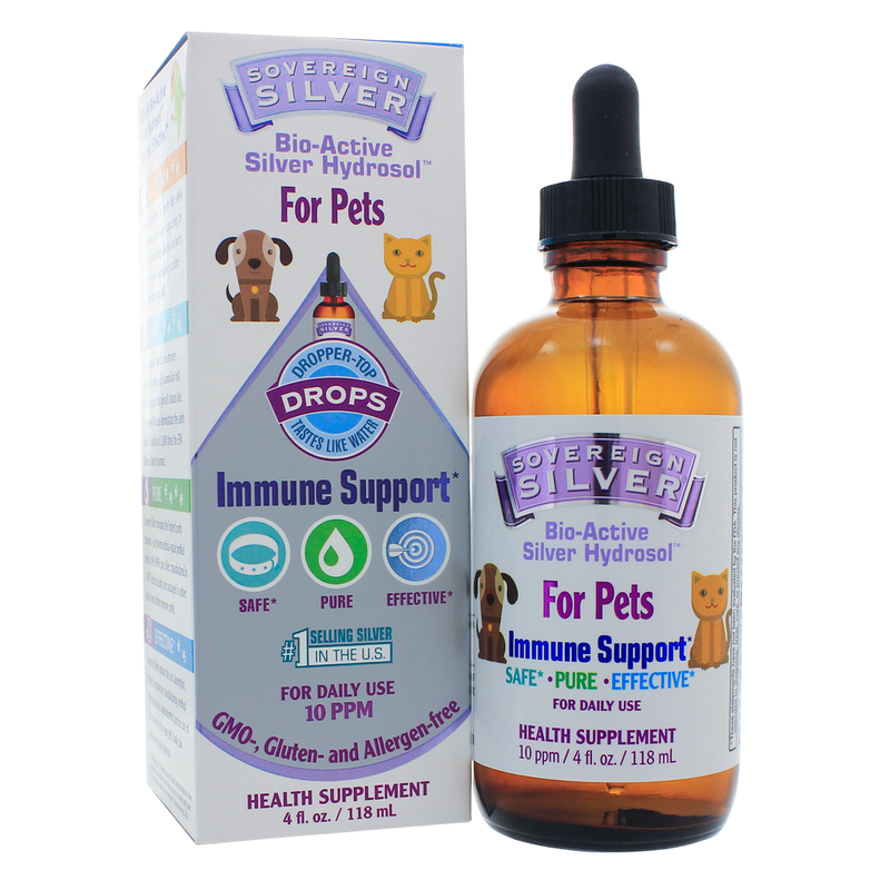Sovereign Silver - Bio-Active Silver Hydrosol Immune Pets Dropper