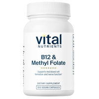 Vital Nutrients - B-12/Methyl Folate 1000mcg/800mcg 100 capsules