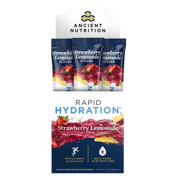 Ancient Nutrition - Rapid Hydration - Strawberry Lemonade