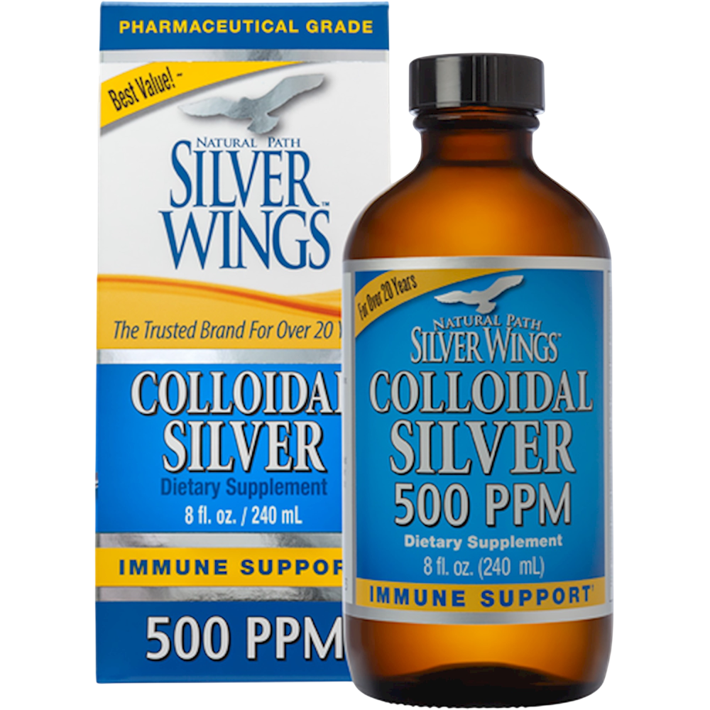 Natural Path Silver Wings - Colloidal Silver 500PPM 240 Milliliters