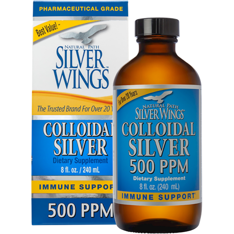 Natural Path Silver Wings - Colloidal Silver 500PPM 240 Milliliters