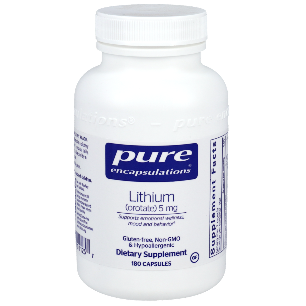 Pure Encapsulations - Lithium (Orotate) 5mg 180 capsules