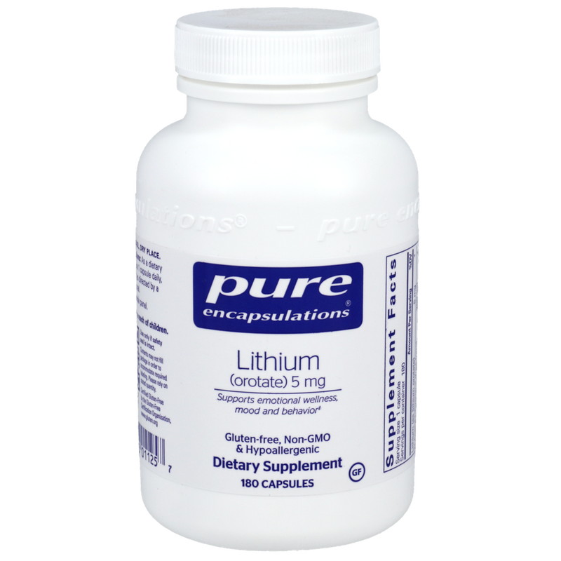 Pure Encapsulations - Lithium (Orotate) 5mg 180 capsules