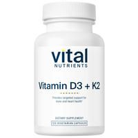 Vital Nutrients - Vitamin D3 + K2 120 capsules