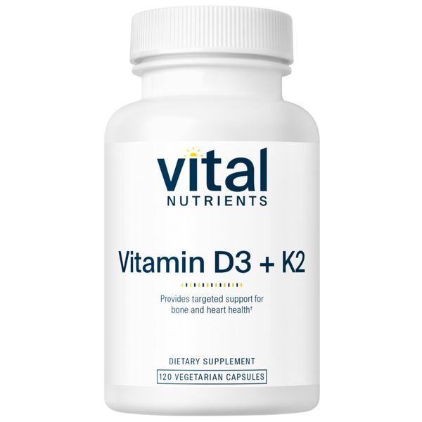 Vital Nutrients - Vitamin D3 + K2 120 capsules