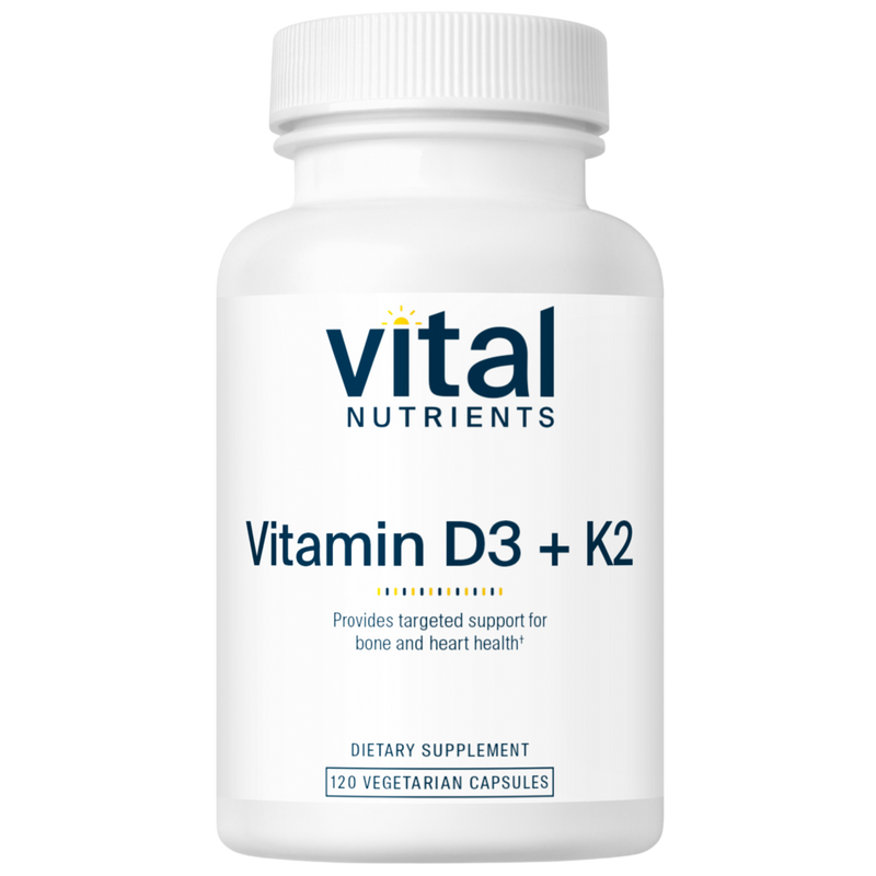 Vital Nutrients - Vitamin D3 + K2 120 capsules