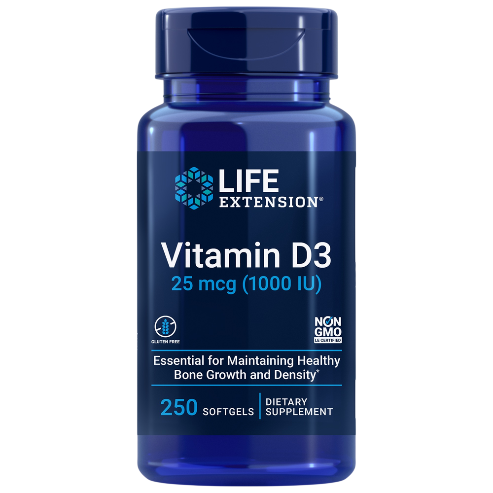 Life Extension - Vitamin D3 1,000IU 250 Softgels