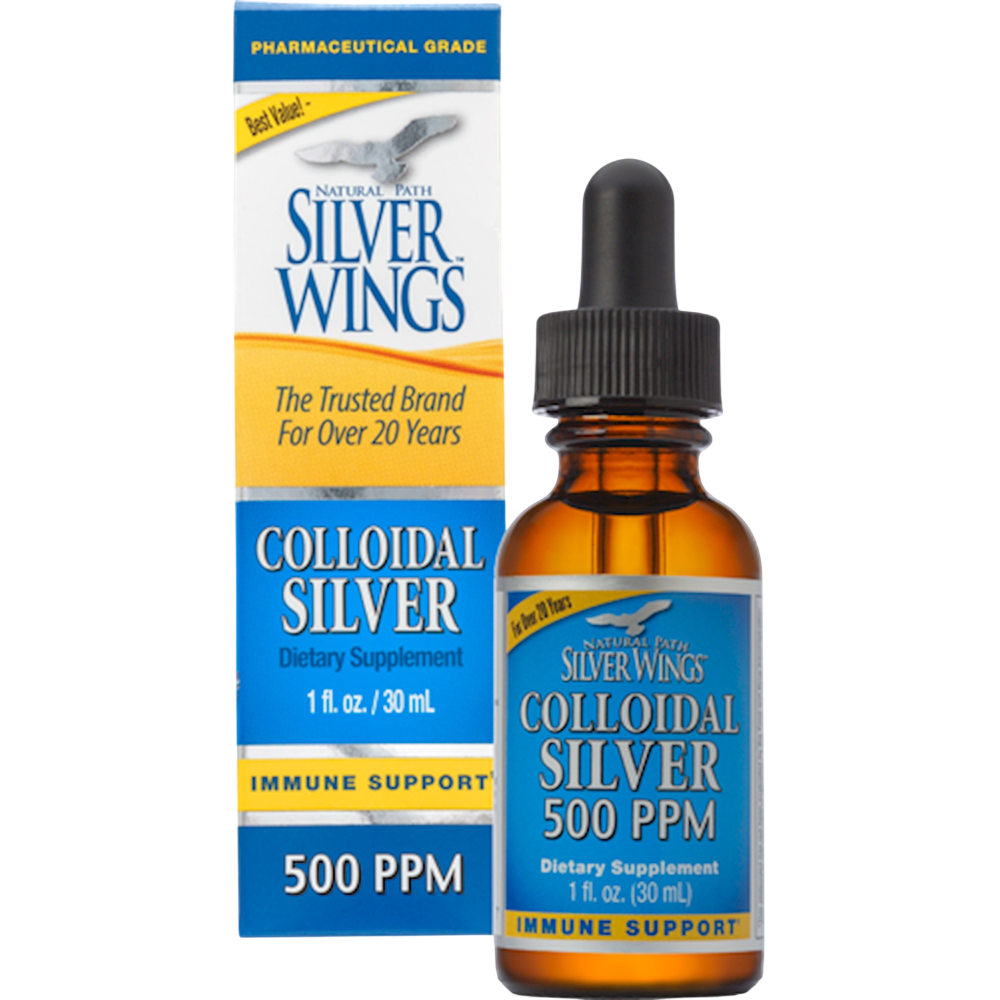 Natural Path Silver Wings - Colloidal Silver 500PPM 30 Milliliters