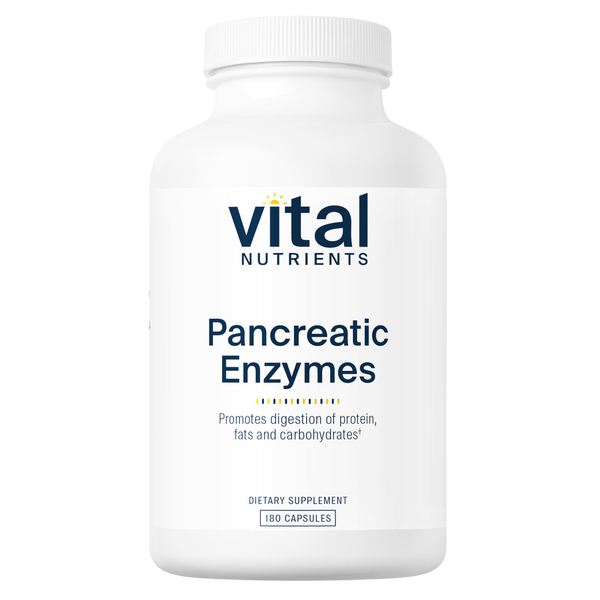 Vital Nutrients - Pancreatic Enzymes 1000mg (full strength) 180 capsules
