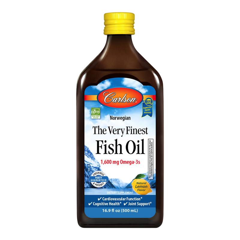 Carlson Labs - The Very Finest Fish Oil™ Liquid - Lemon 500 Milliliters