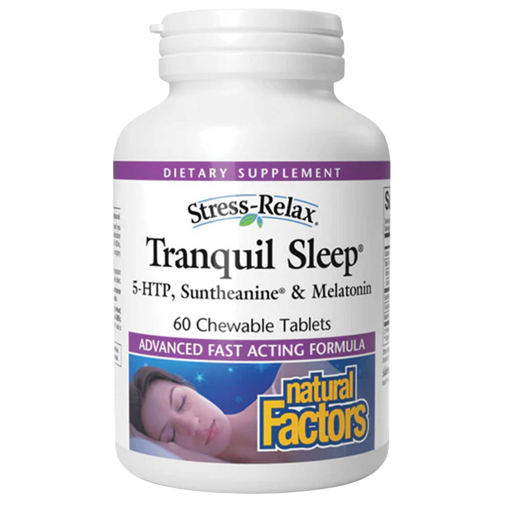 Natural Factors - Tranquil Sleep® Chewable Tablets, Tropical Flavor