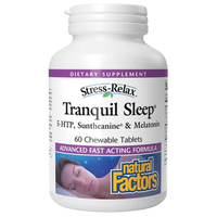 Natural Factors - Tranquil Sleep® Chewable Tablets, Tropical Flavor
