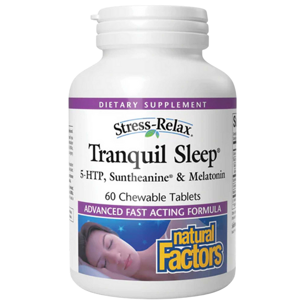 Natural Factors - Tranquil Sleep® Chewable Tablets, Tropical Flavor