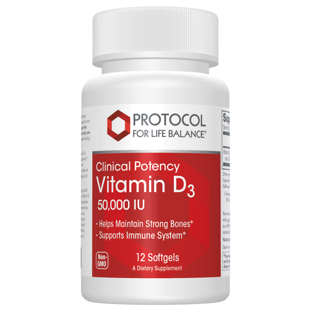 Protocol for Life Balance - Vitamin D3 50,000 IU 12 Softgels