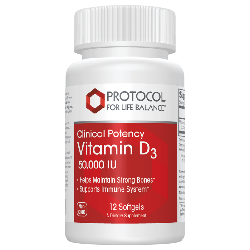 Protocol for Life Balance - Vitamin D3 50,000 IU 12 Softgels