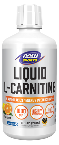 NOW Sports - L-Carnitine Liquid Citrus Flavor 1000mg 946 Milliliters