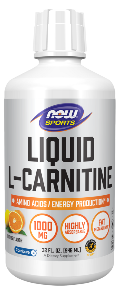 NOW Sports - L-Carnitine Liquid Citrus Flavor 1000mg 946 Milliliters