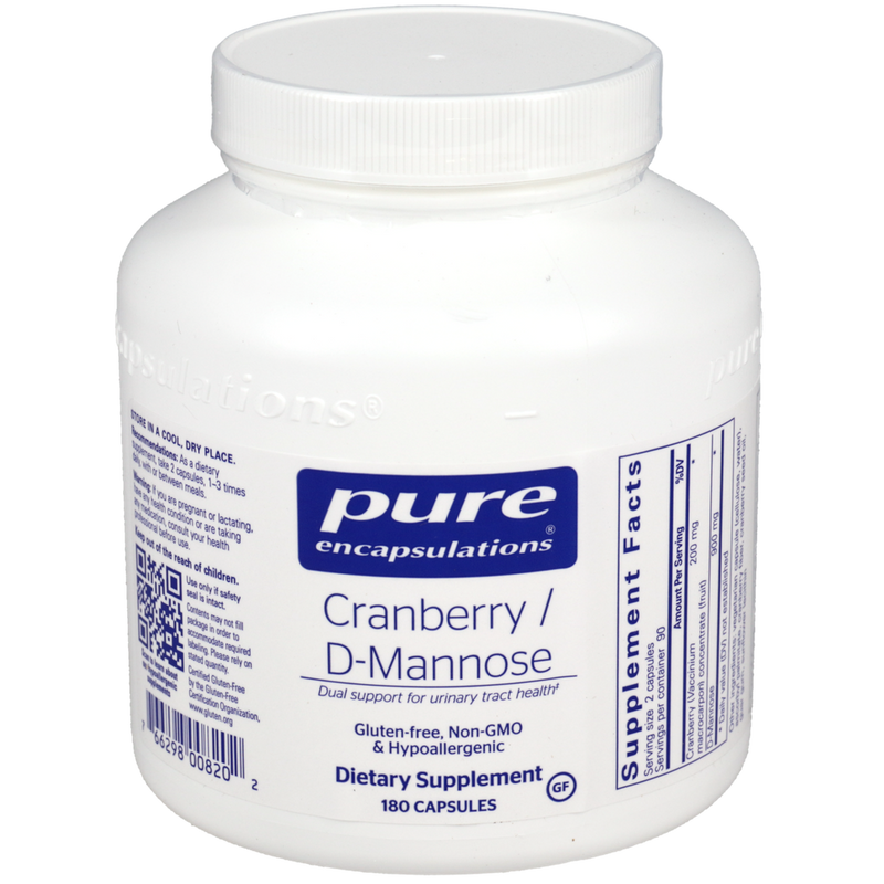Pure Encapsulations - Cranberry/D-Mannose 180 capsules