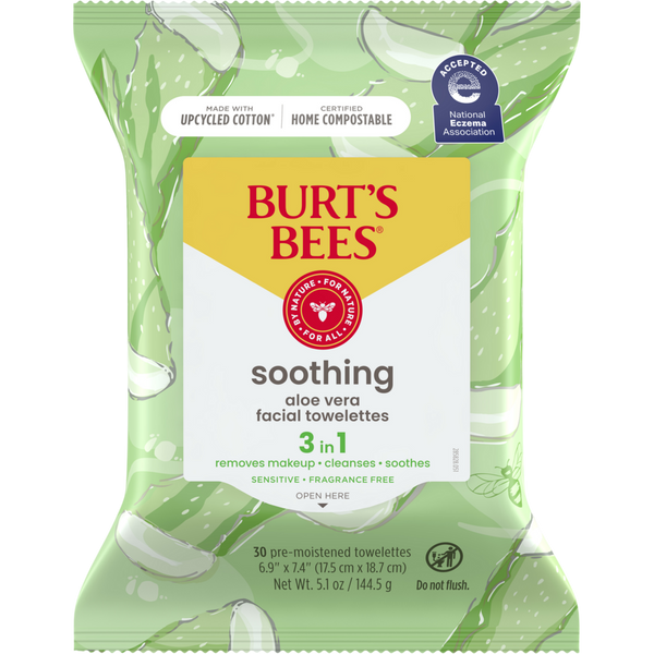 Burt's Bees Facial Cleansing Towelettes 30 count