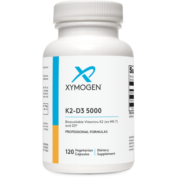 Xymogen - K2-D3 5000 (Vitamin D3) 120 capsules
