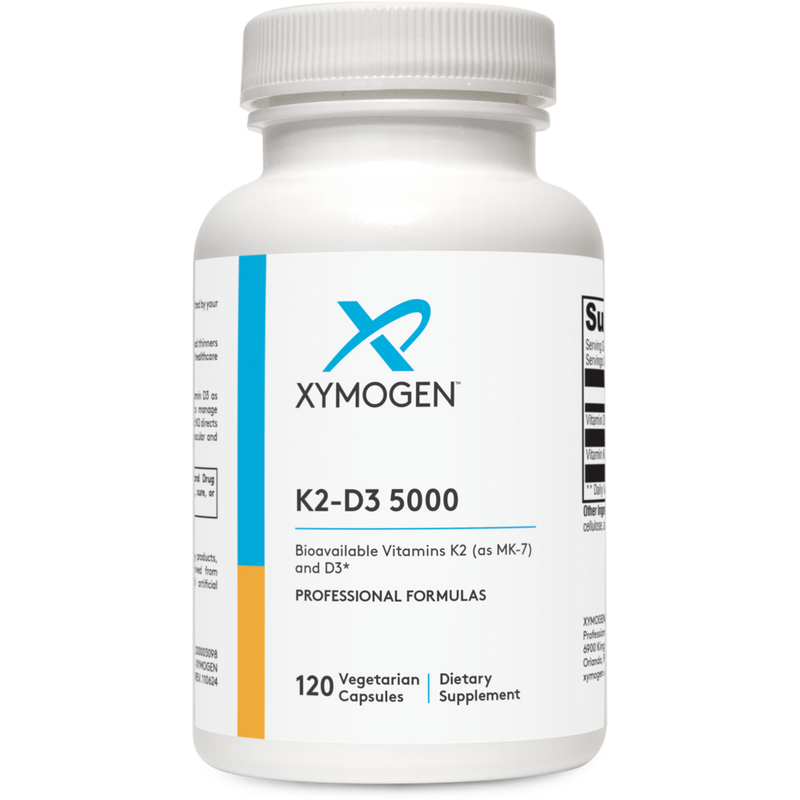Xymogen - K2-D3 5000 (Vitamin D3) 120 capsules