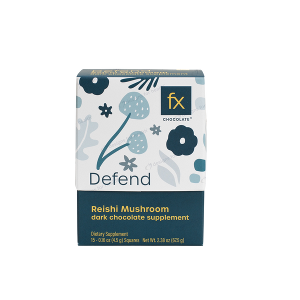 Fx Chocolate - FX Defend, Reishi Mushroom Dark Chocolate Supplement 15 count