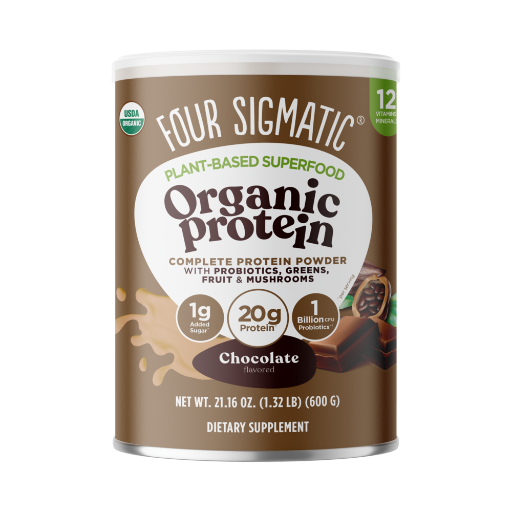 Four Sigmatic - Plant-Based Organic Protein with Superfoods, Chocolate