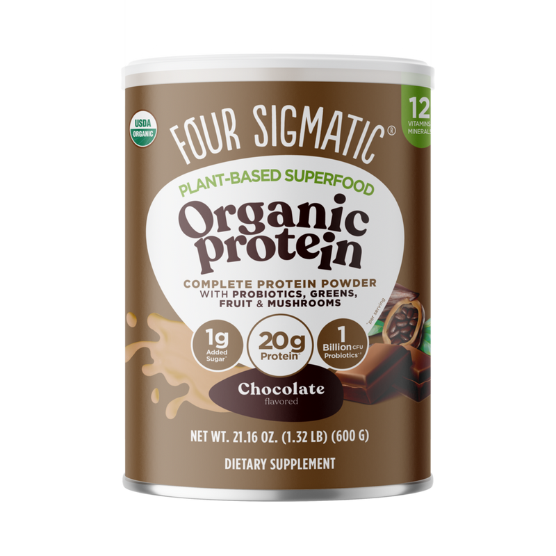 Four Sigmatic - Plant-Based Organic Protein with Superfoods, Chocolate