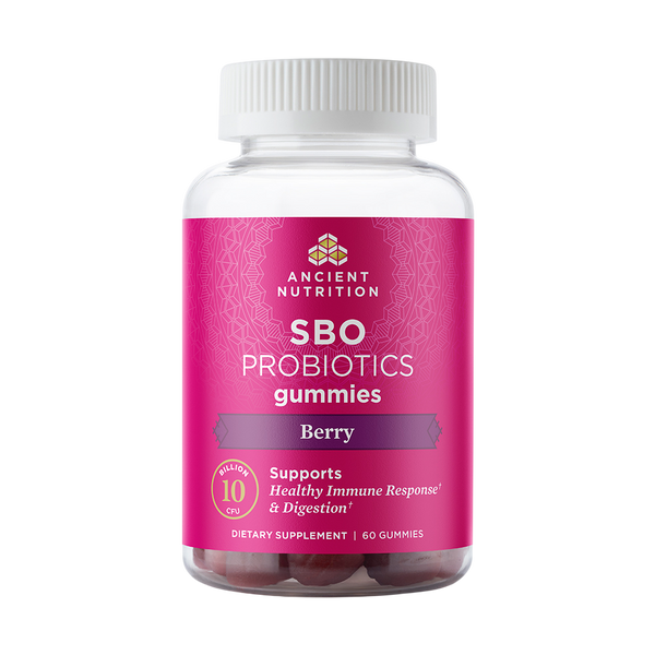Ancient Nutrition - SBO Probiotic Gummies, Berry