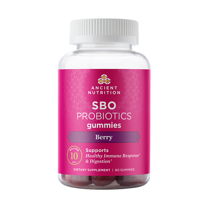 Ancient Nutrition - SBO Probiotic Gummies, Berry