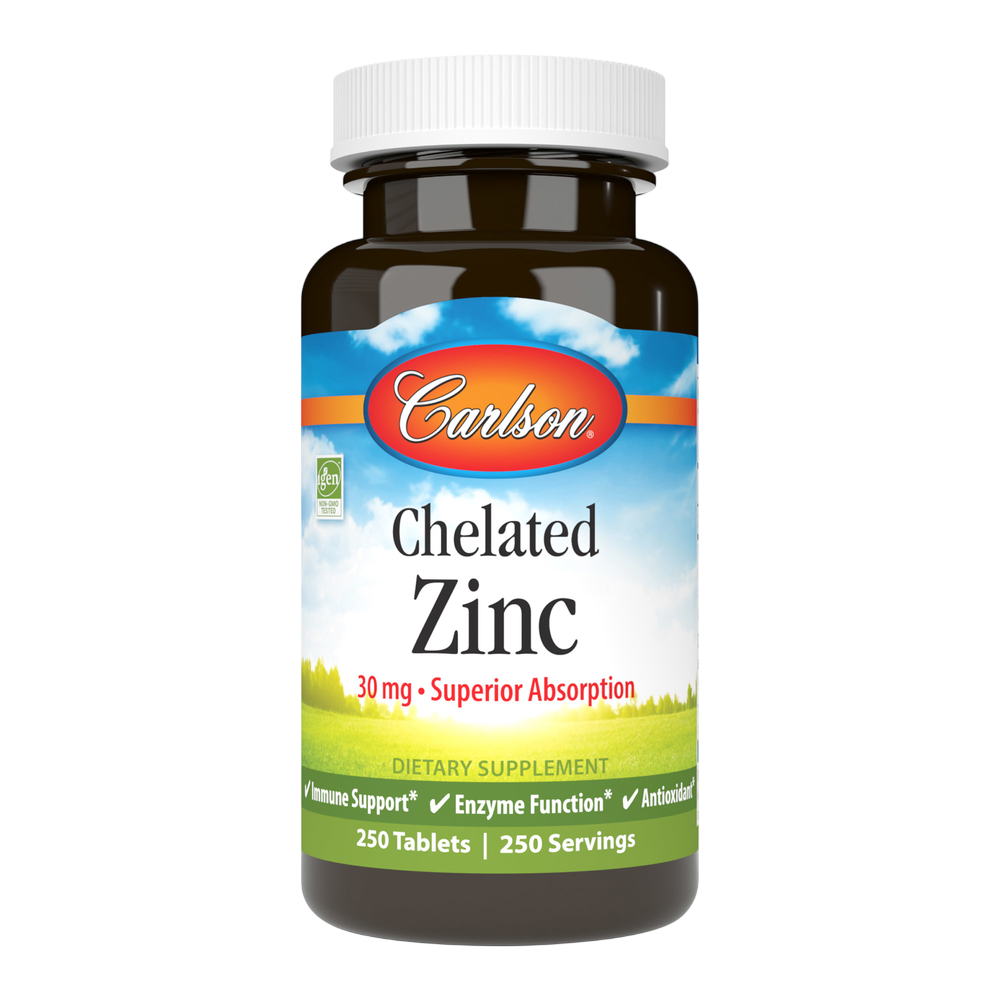 Carlson Labs - Chelated Zinc 250 tablets