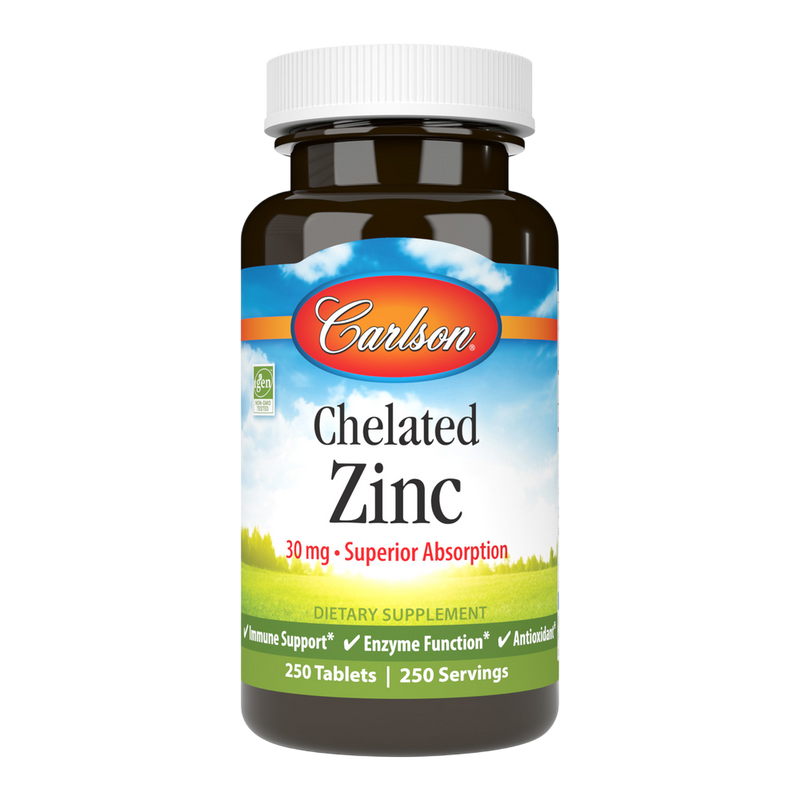 Carlson Labs - Chelated Zinc 250 tablets