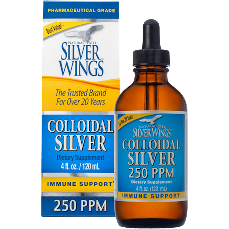 Natural Path Silver Wings - Colloidal Silver 250PPM Dropper 120 Milliliters