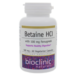 Bioclinic Naturals - Betaine HCI w/ Fenugreek — view 1