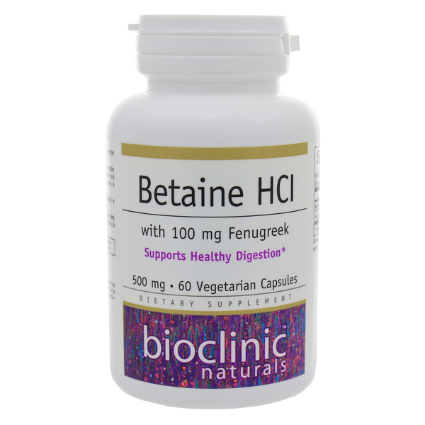 Bioclinic Naturals - Betaine HCI w/ Fenugreek