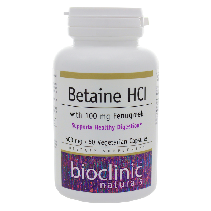Bioclinic Naturals - Betaine HCI w/ Fenugreek