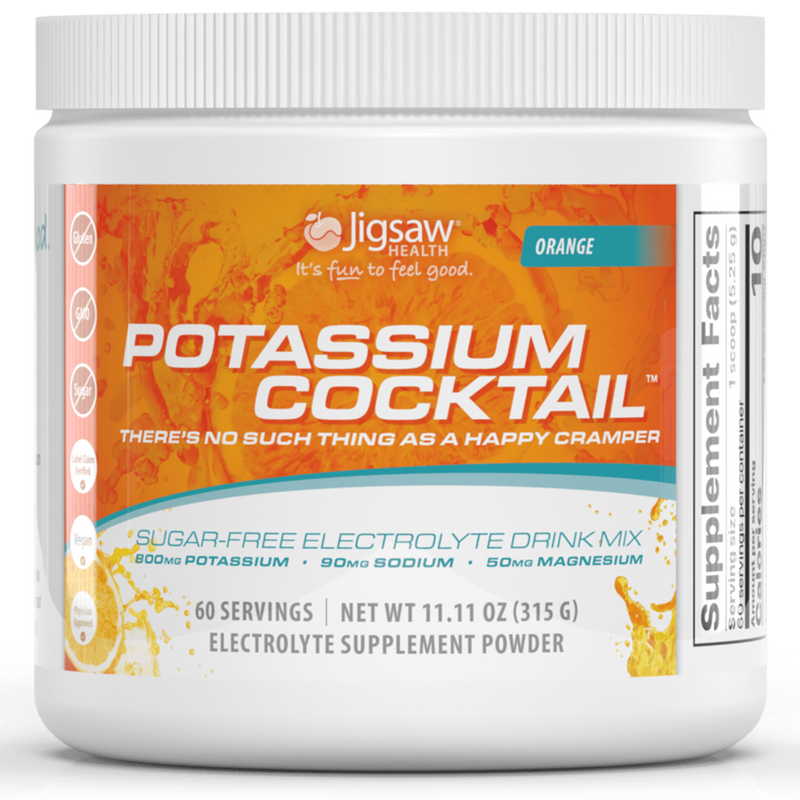 Jigsaw Health - Potassium Cocktail Jar, Orange