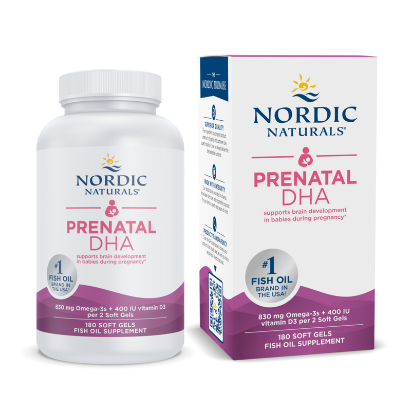 Nordic Naturals - Prenatal DHA, Unflavored 180 Softgels