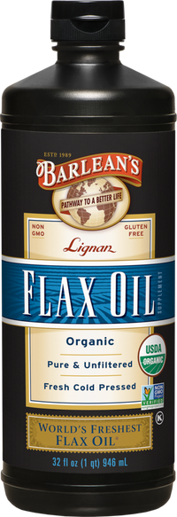 Barlean's Organic Oils - Lignan Flax Oil 946 Milliliters