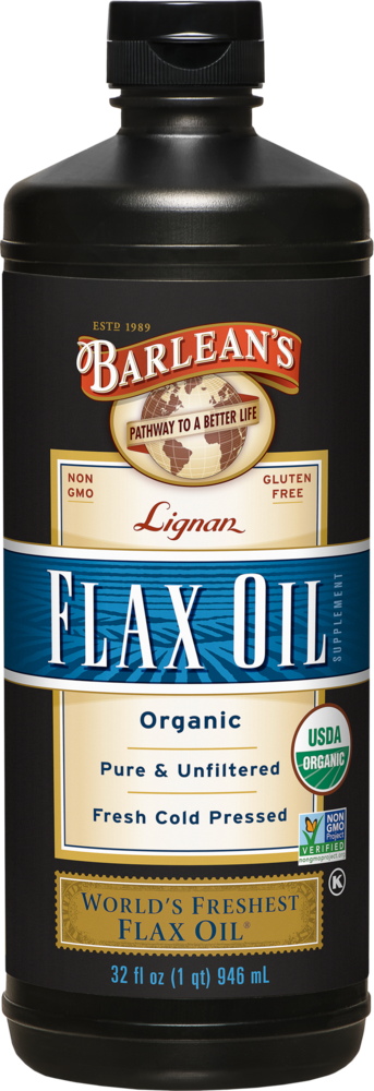 Barlean's Organic Oils - Lignan Flax Oil 946 Milliliters