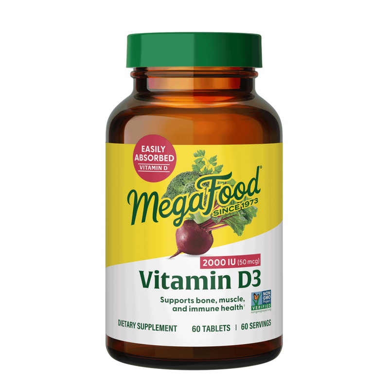MegaFood - Vitamin D3 2000IU 60 tablets